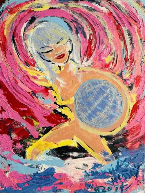 Kiddy Citny - viva la vida, Acryl, auf Leinwand, 80 x 60 cm - Art Shop24